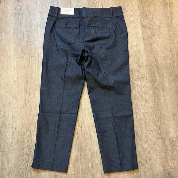 NWT Ann Taylor Factory Signature Straight Crop Pants Charcoal - Picture 11 of 11